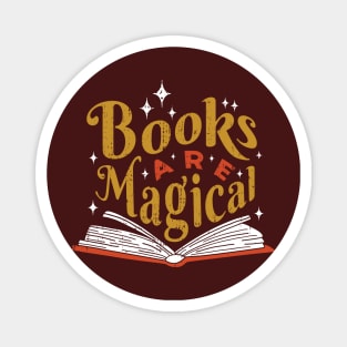 Vintage Books Are Magical // Retro Book Lover Avid Reader Magnet